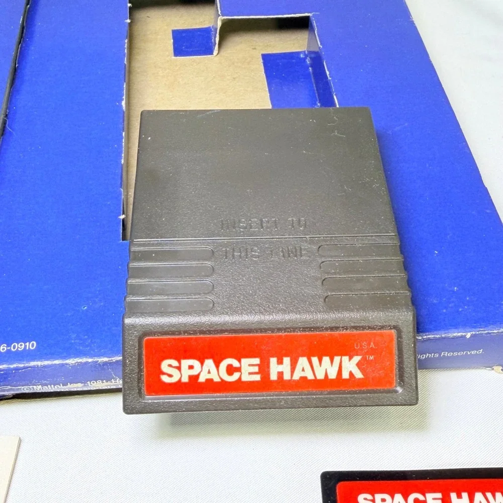 Space Hawk Mattel Intellivision 1981 Game CIB Box Manual Overlays‎ 5136